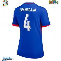 Frankrike Dayot Upamecano #4 Hjemmedrakt Dame EM 2024 Kortermet